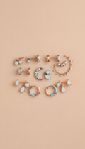 Set stacking oreille accents opale