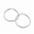 Boucles d’Oreilles Créoles Torsadées Femme – Acier Inoxydable
