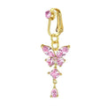 Faux Piercing Nombril Papillon Cristal – Clip Sans Perçage
