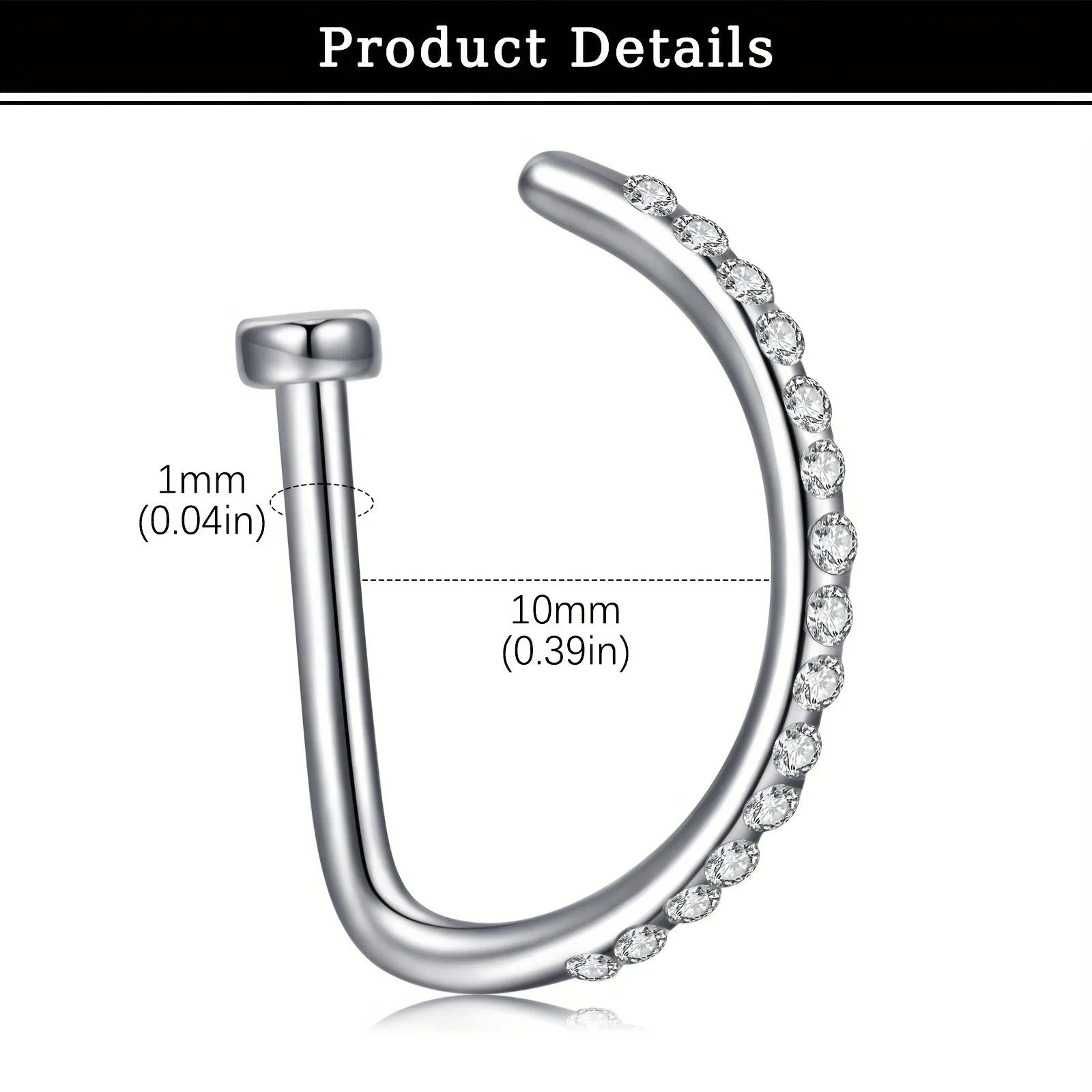 Lot de 3 Faux Piercings Nez – Anneaux Sans Perçage