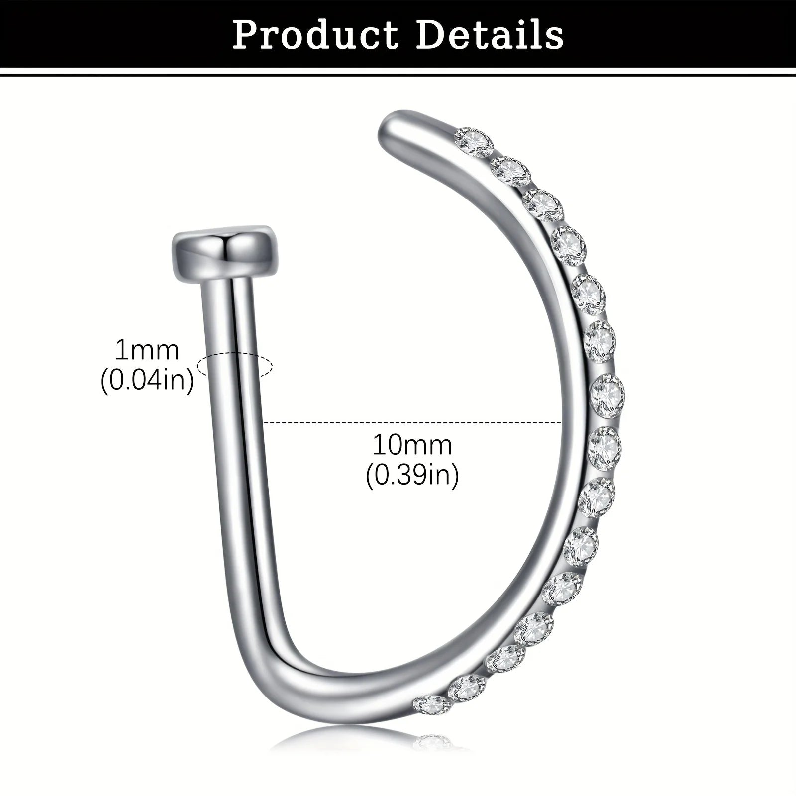 Lot de 3 Faux Piercings Nez – Anneaux Sans Perçage