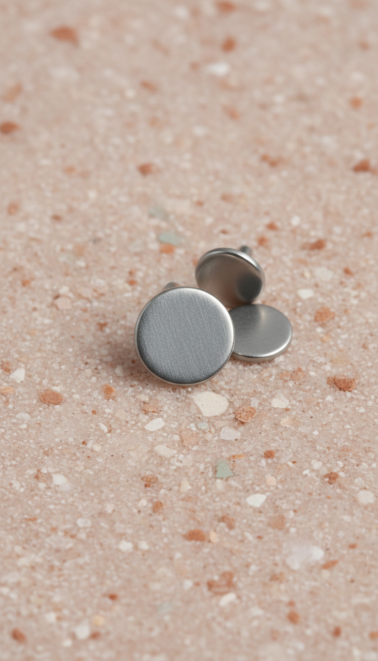 Clou de nez disque plat titane